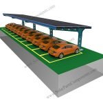 BIPV Waterproof Solar Carport HDG