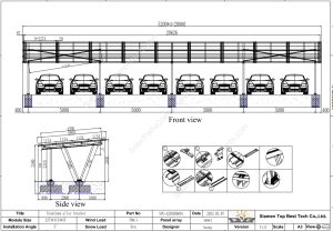 BIPV Waterproof Solar Carport