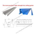 Solar Galvanized steel water channel rails