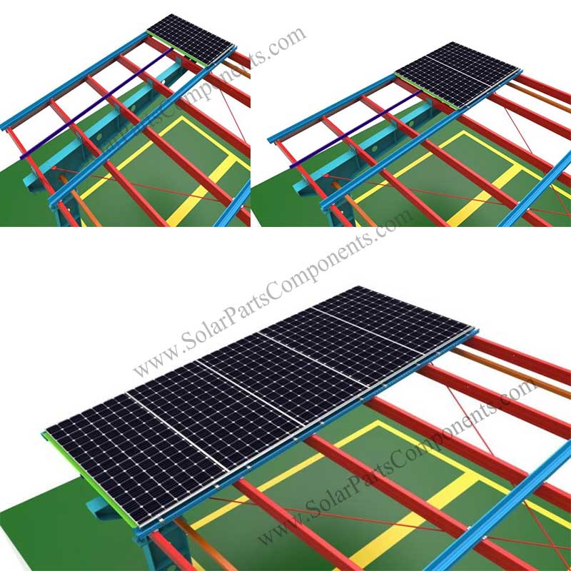 waterproof carport structure installation 