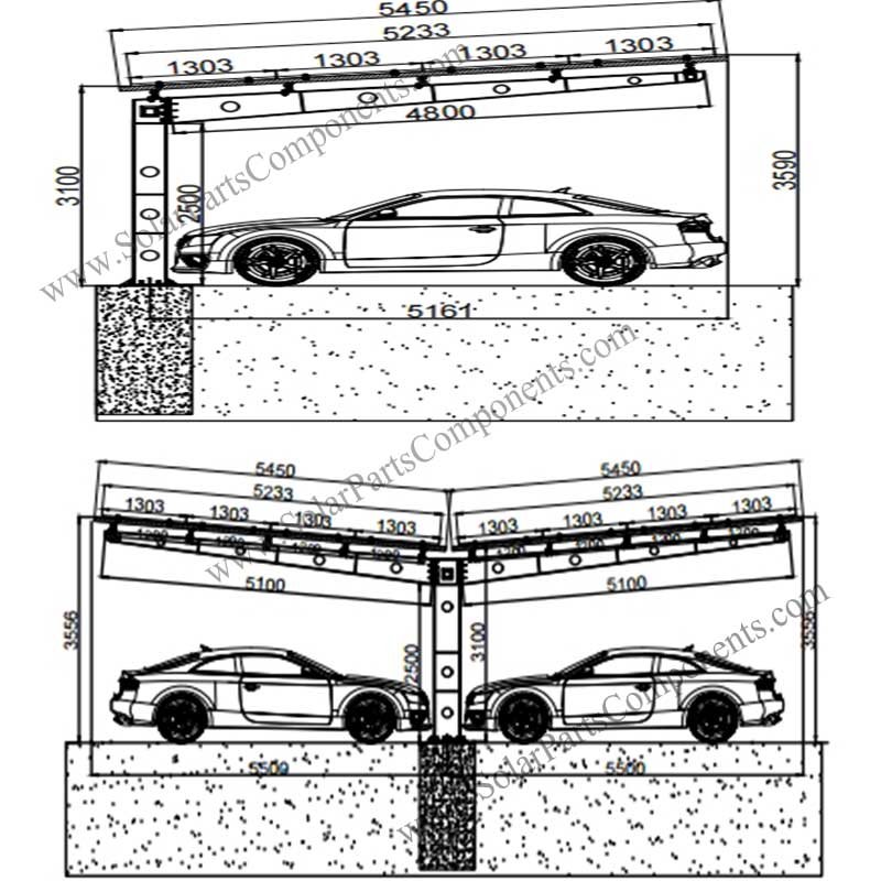 solar carport waterproof 