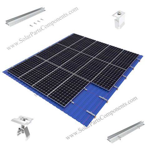 trapezoidal sheet metal rail for solar