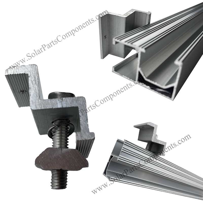 solar panel end clamps with earthing supplier