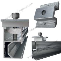 Solar panel mid clamps with earth