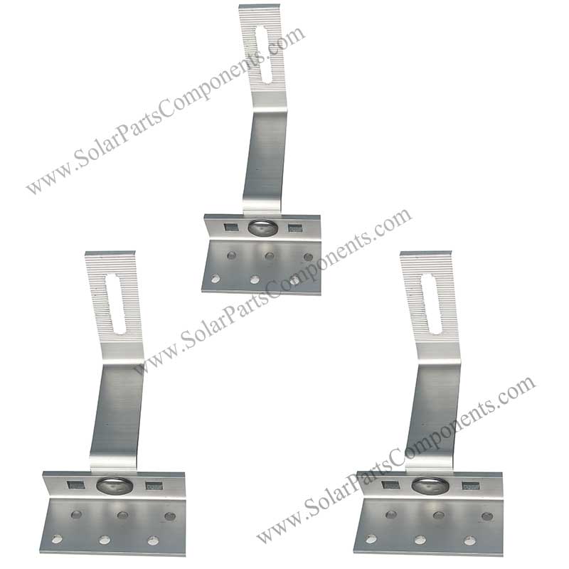 Tile roof brackets for solar