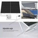 Adjustable angle Balcony solar systems