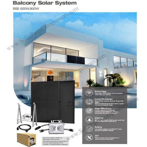 Balcony solar systems