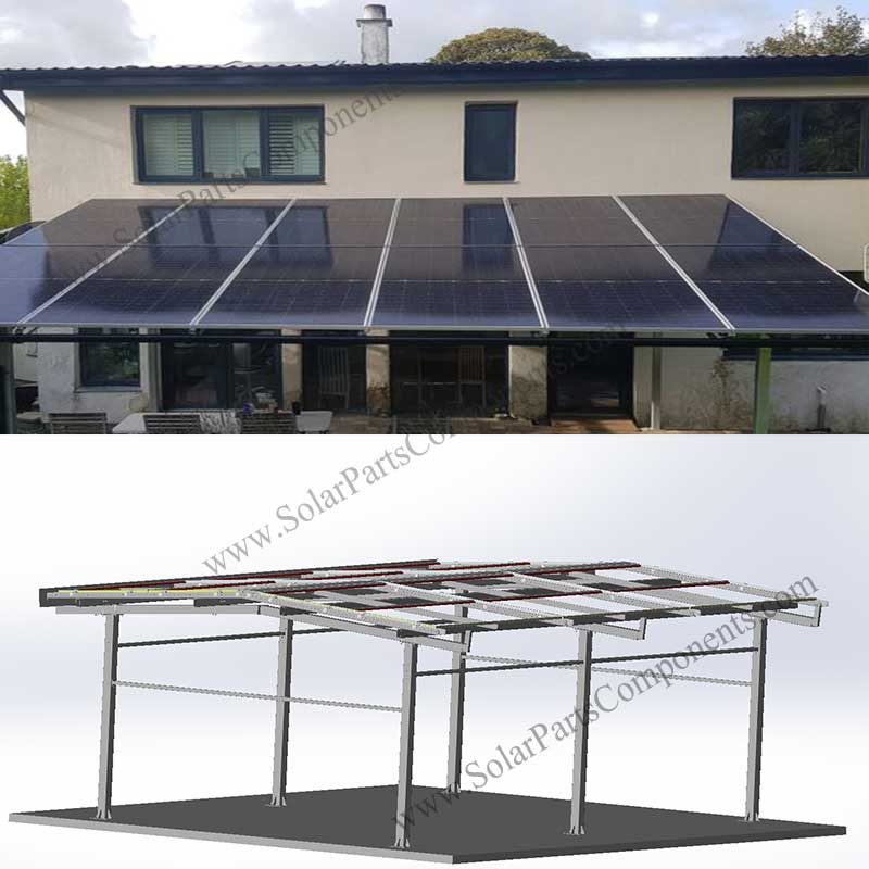 New Waterproof solar pergola