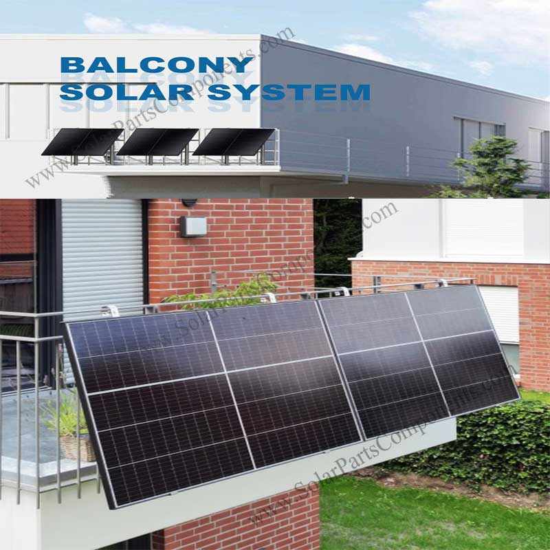 Solar balcony mounting