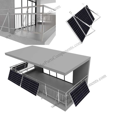 solar panel balcony mount support