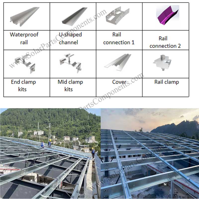 solar waterproof structure for roof