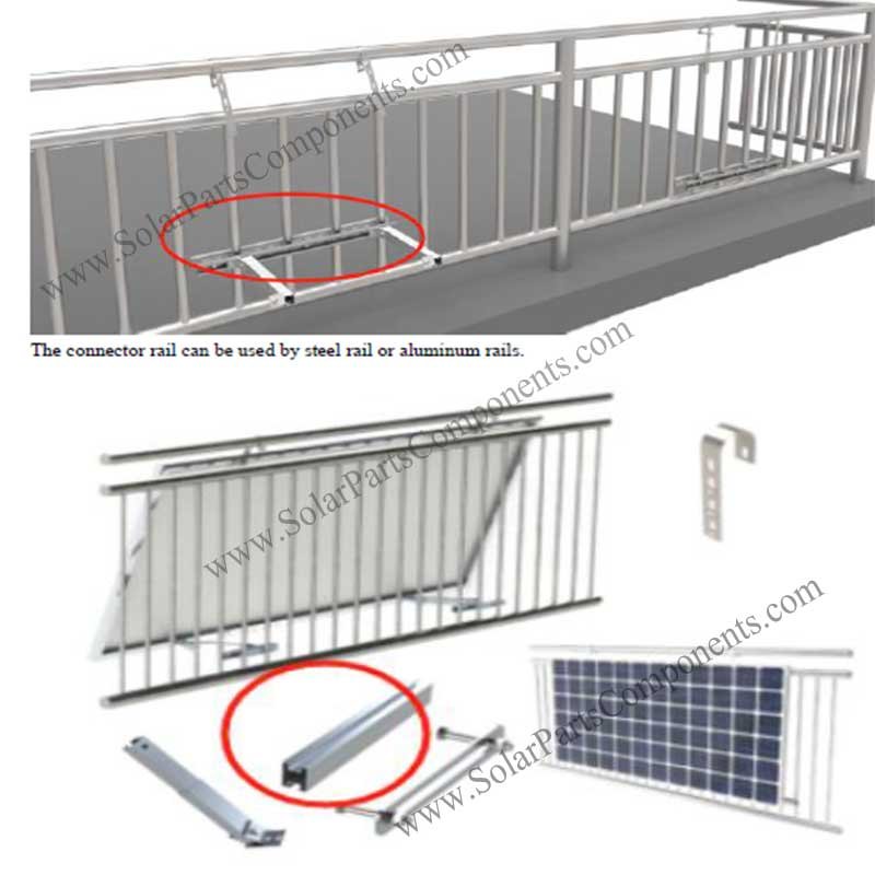 Balcony adjustable solar PV structure