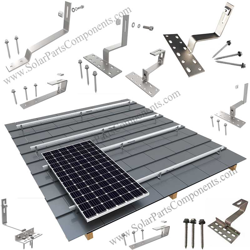 Solar roof hook