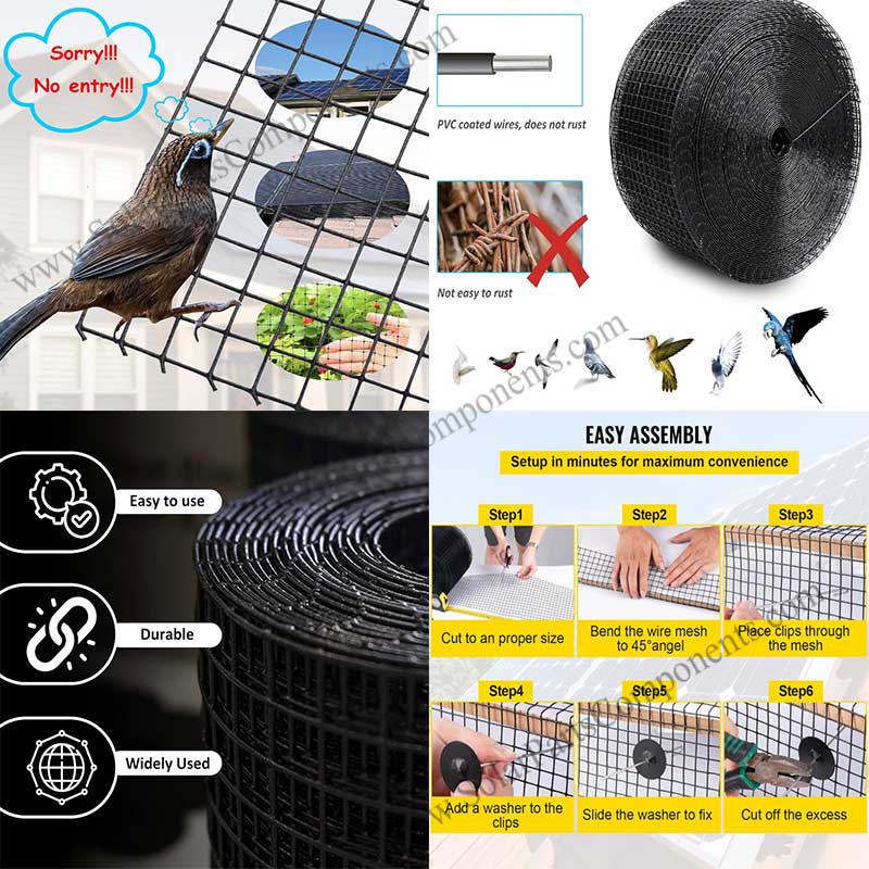 Solar Panel Bird Wires
