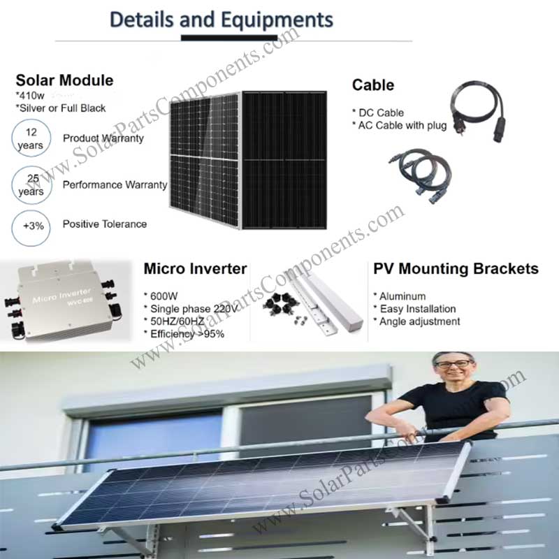 Hot sale 600w Solar Balcony system kits