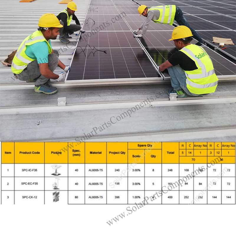 Solar Rail less Clamp hot sale