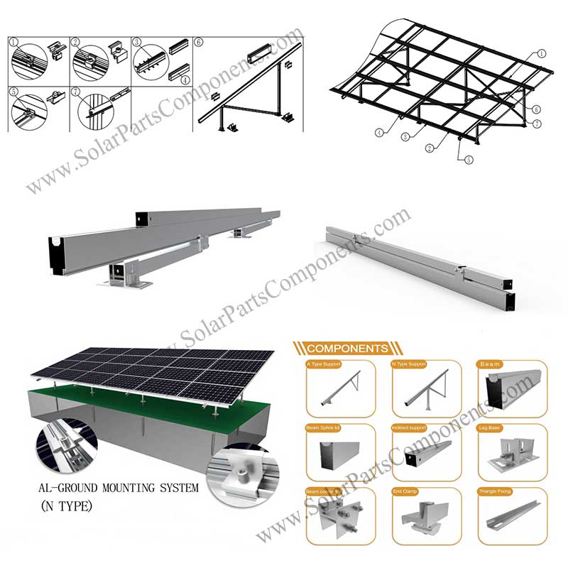 Aluminium solar mounting structure manufacturer
