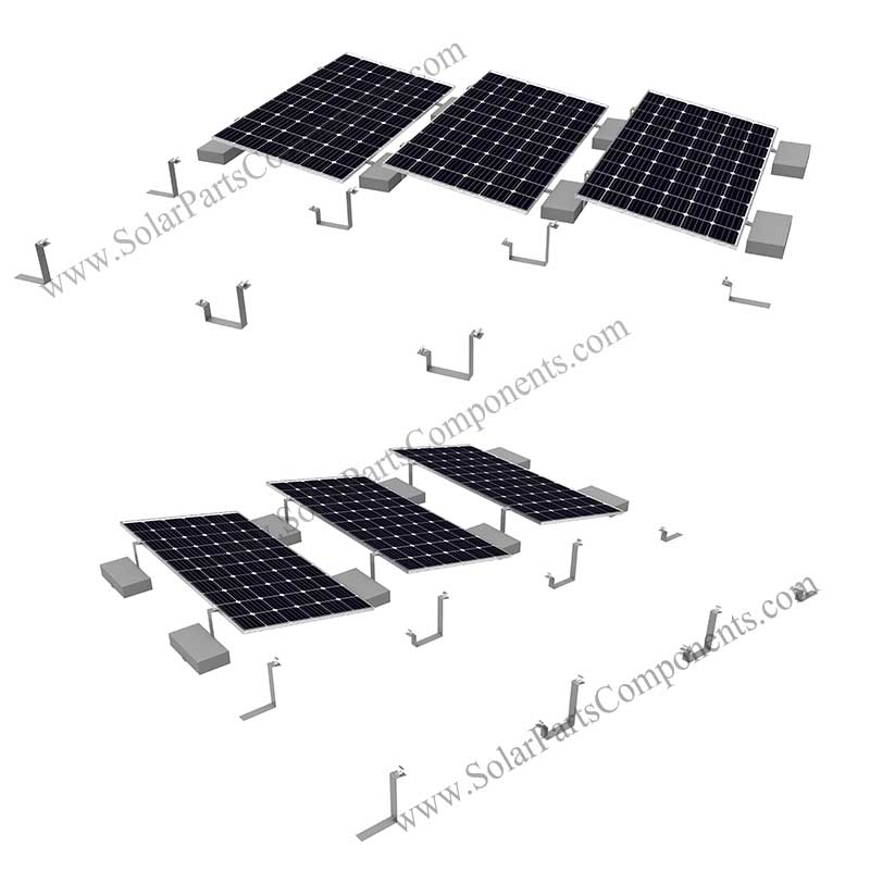 solar Ballasted Mounting for roof