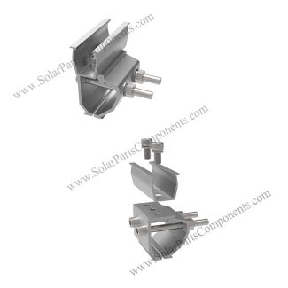 Solar mini rail with Universal Klip-lok clamp