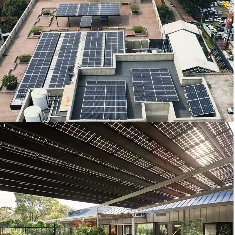 waterproof solar pergola factory