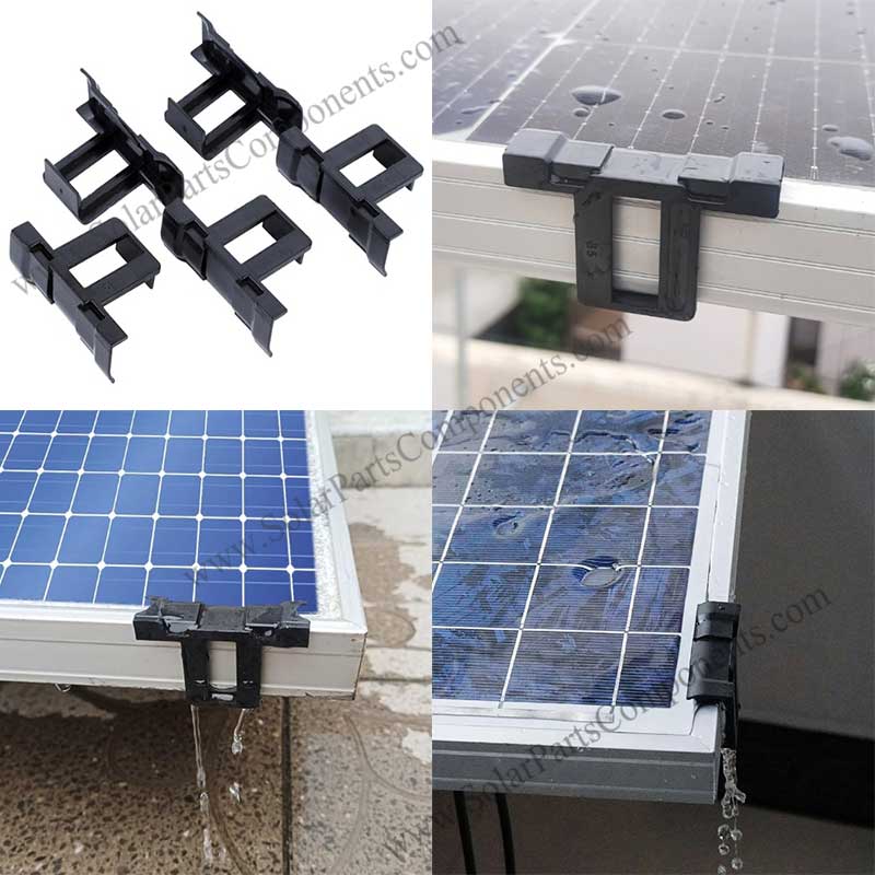 Solar drainage clips