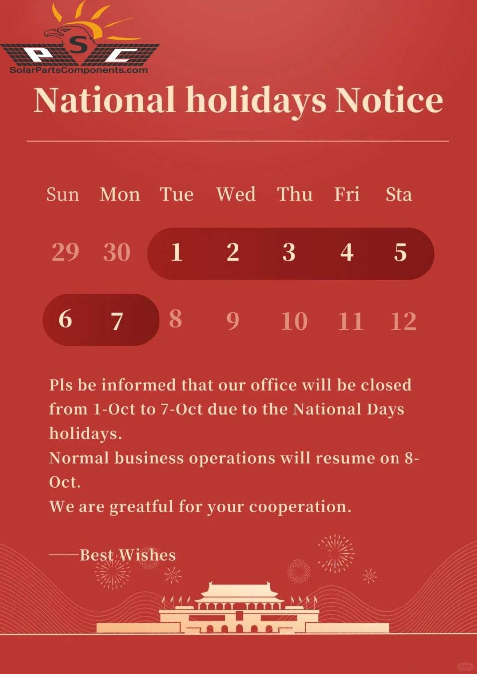solar parts components