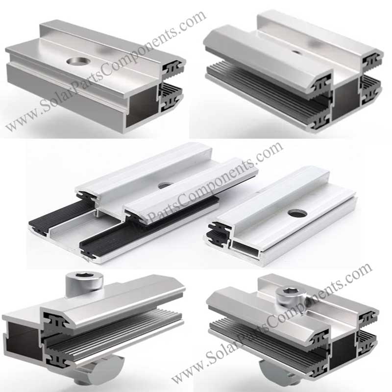 Thin film solar clamps