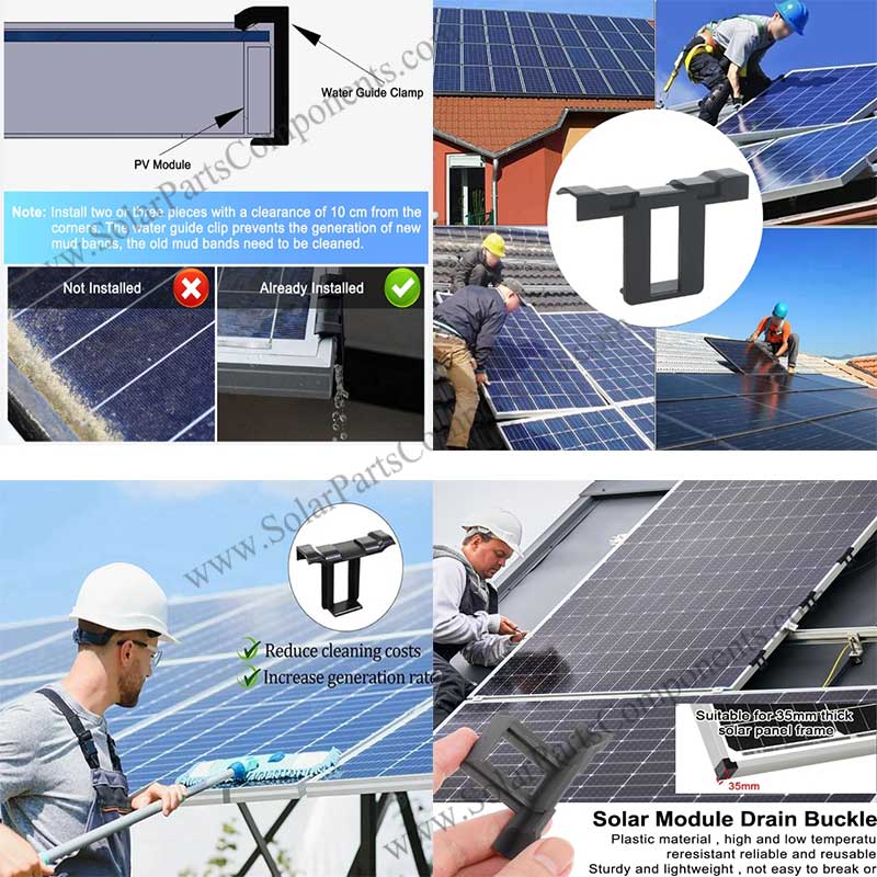water drainage clip for pv