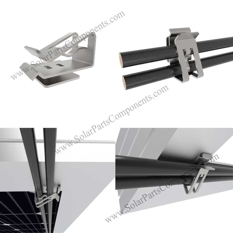 Solar wire Clips 90 Degree