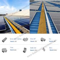 solar cable tray components quickly and conveniently interlock together