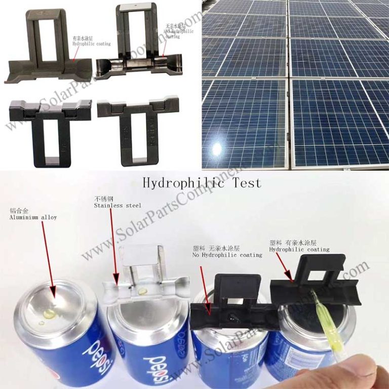 The hydrophilic and nonhydrophilic water guide clips