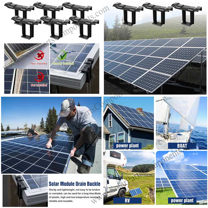 Solar energy drain clip