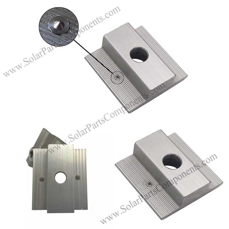 PV clamp with grounding pin