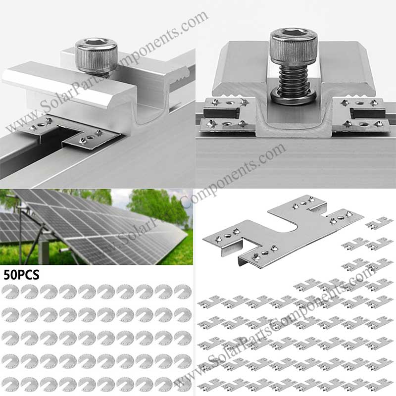 PV module grounding clip