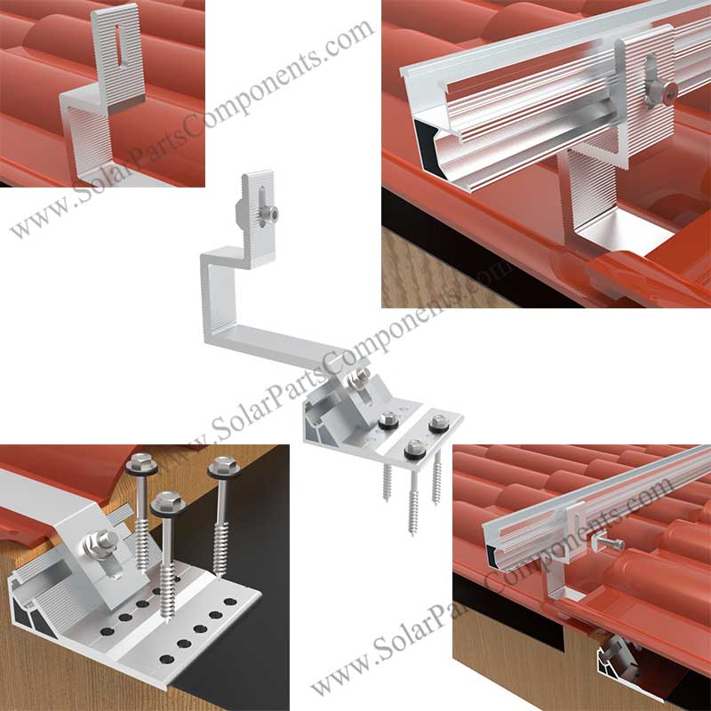 aluminium hook for PV panels