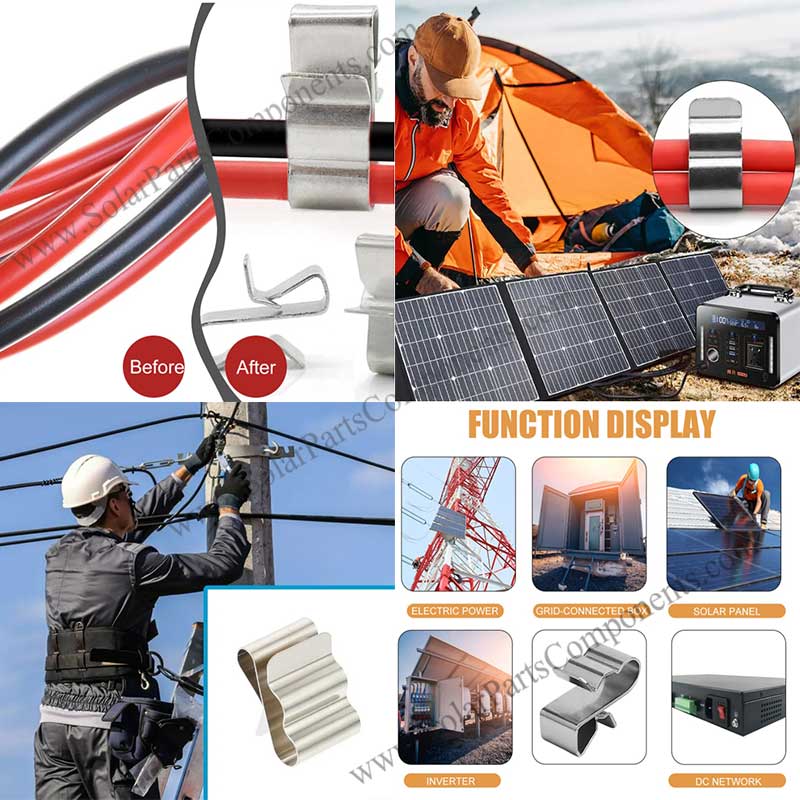 PV cable wire clip