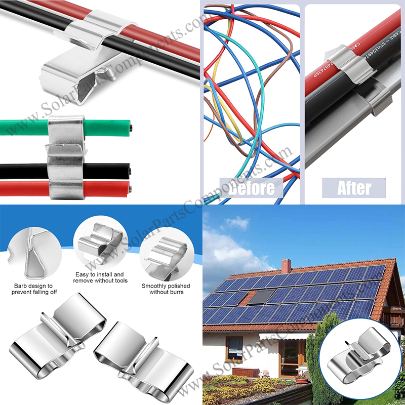 Wire clip for solar