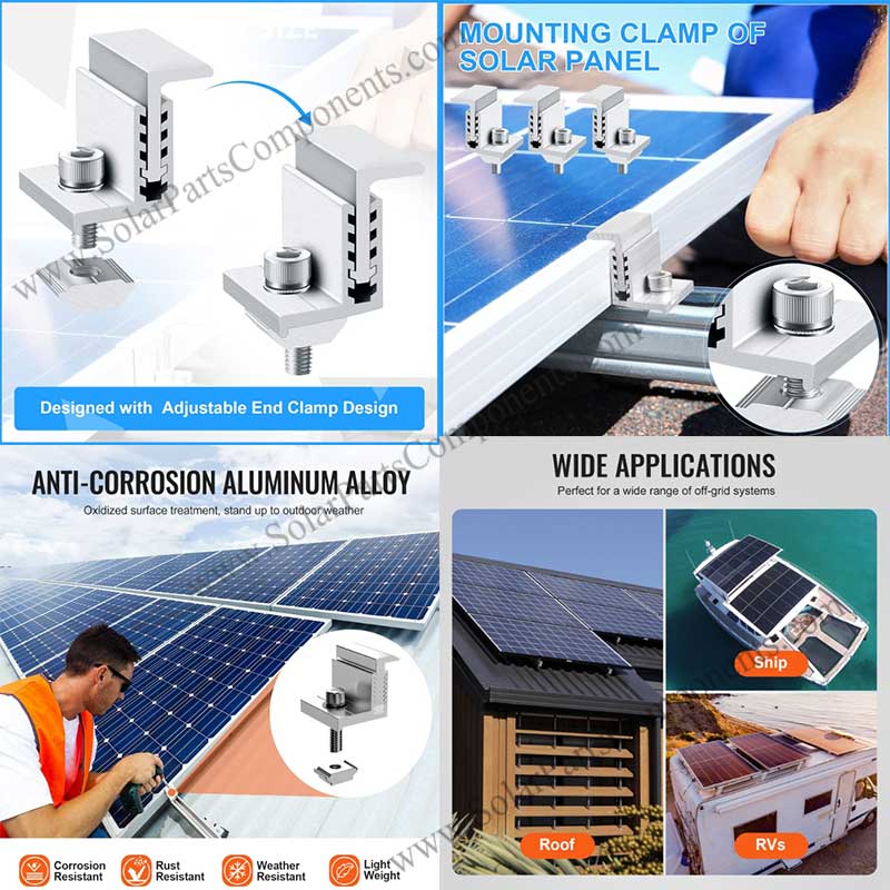adjustable solar clamps