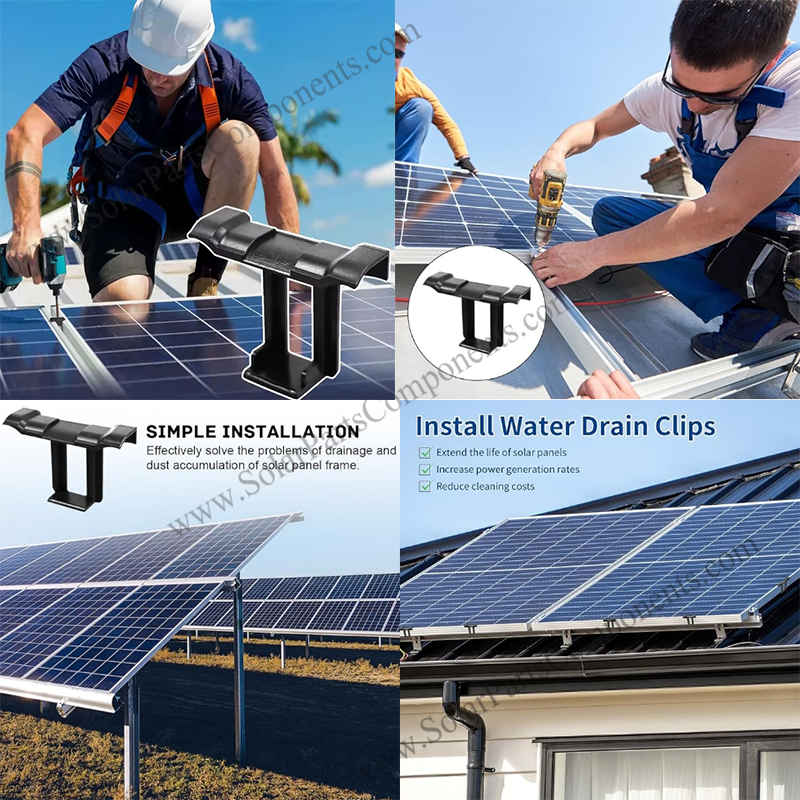 pv water drain clips