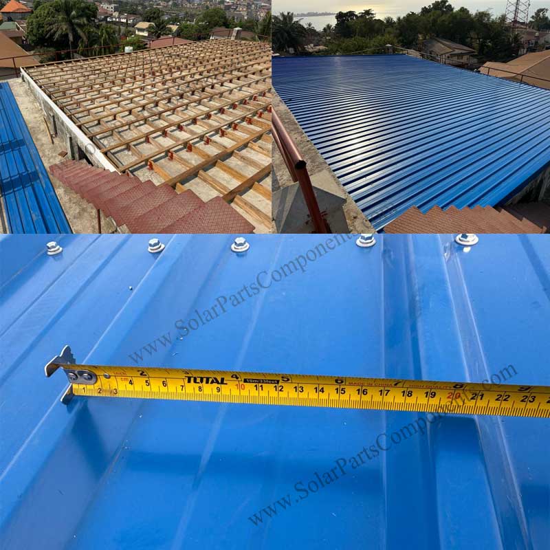 metal roof solar mount installation