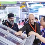 XIAMEN TOP BEST TECH CO., LTD SNEC 2025 Booth showcasing solar panels and storage solutions in Shanghai