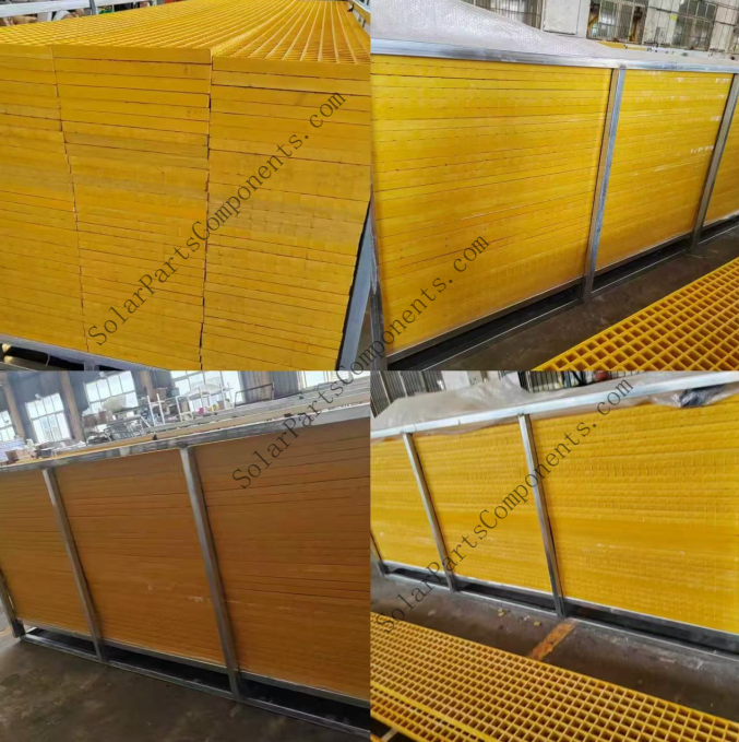 Custom size FRP solar walkway for solar power station