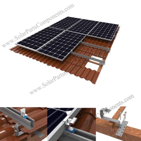The tile roof ZAM steel mounting adopts advanced modular design The tile roof ZAM steel mounting adopts advanced modular design