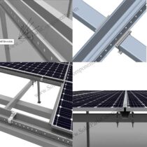 PV waterproof rail ZAM Steel