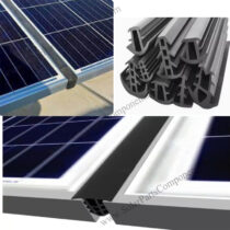 Solar panel rubber strips