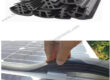 Solar panel rubber strips