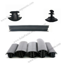 Solar panel rubber strips