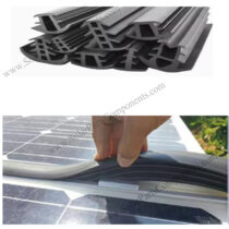 Solar panel rubber strips