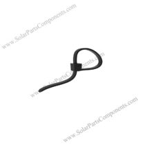 Edge clip cable ties