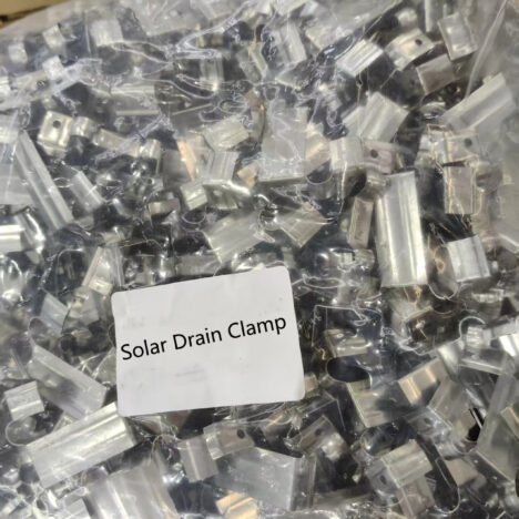Solar water drain clamp